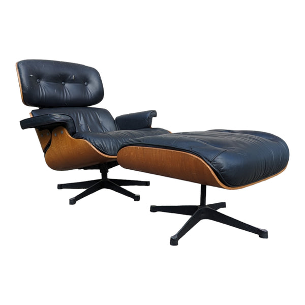 Charles Eames chairs with ottoman by New Style Upholstery Australian classic model by Andrew Freeman
