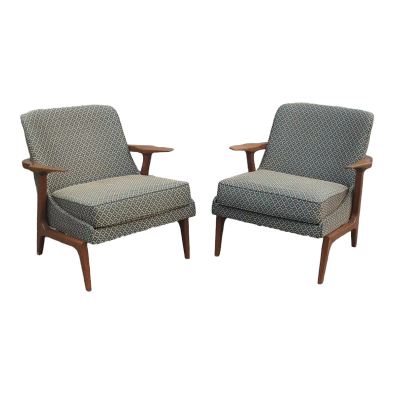 Pre order - Pair of Dario Zoureff armchairs Z shape