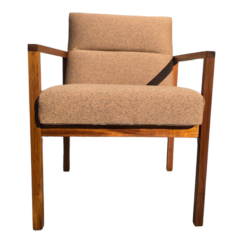 TH brown occasional carver desk office chair in Kvadrat fabric