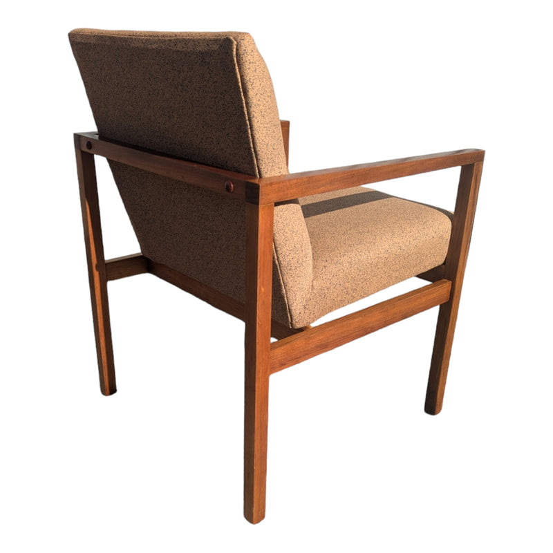 TH brown occasional carver desk office chair in Kvadrat fabric