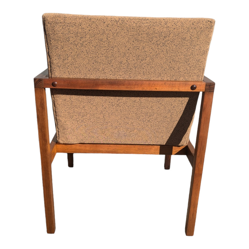 TH brown occasional carver desk office chair in Kvadrat fabric