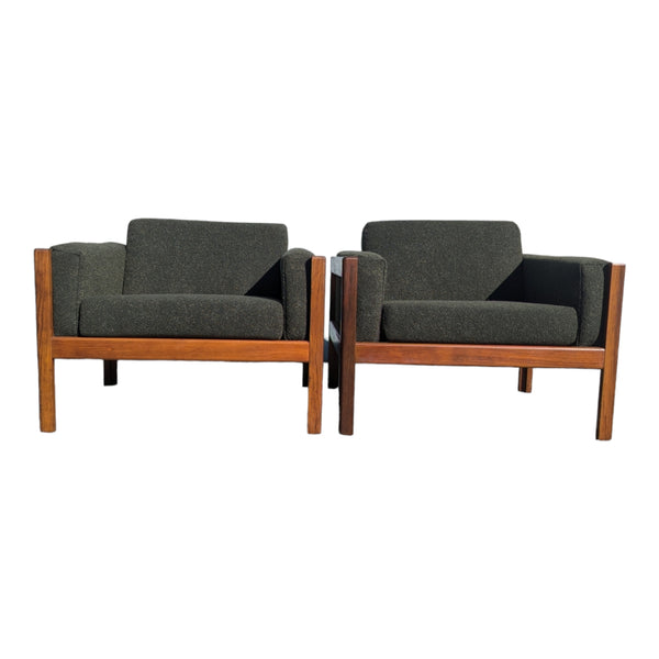 Pair of armchairs mid century in the style of Afra & Tobia Scarpa 'Bastiano'