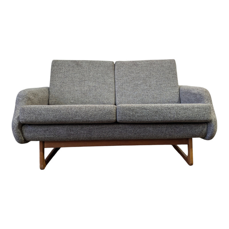 Two seater couch Parker sleigh couch fully restored mid century