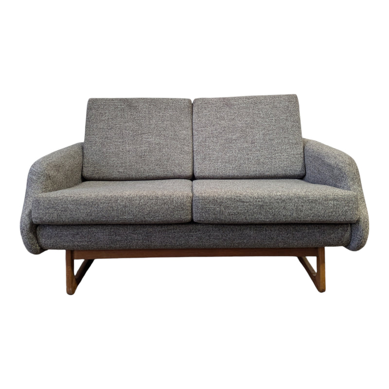 Two seater couch Parker sleigh couch fully restored mid century