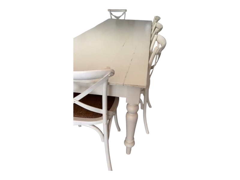Restoration of antique dining table