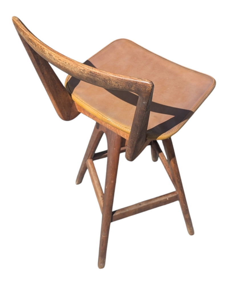 Restoration of original 1970s TH brown stools X 4