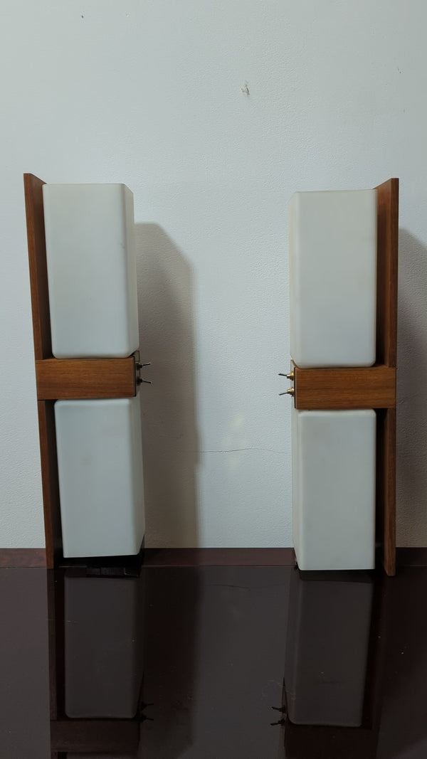 Wall sconces mid century original restored 1960s