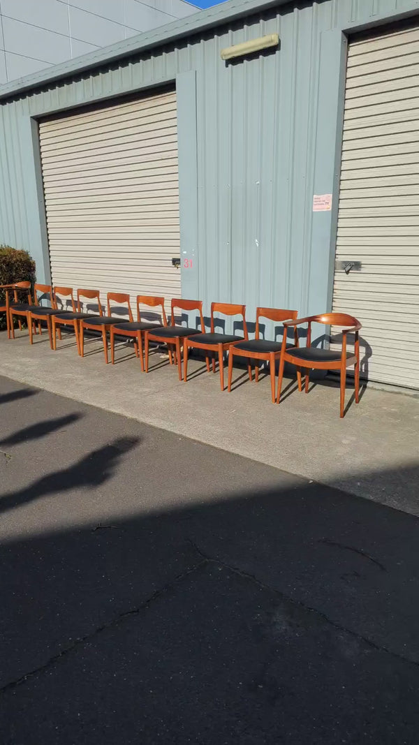 Pre -order currently under restoration - Danish Deluxe dining chairs set of 8 fully restored MCM
