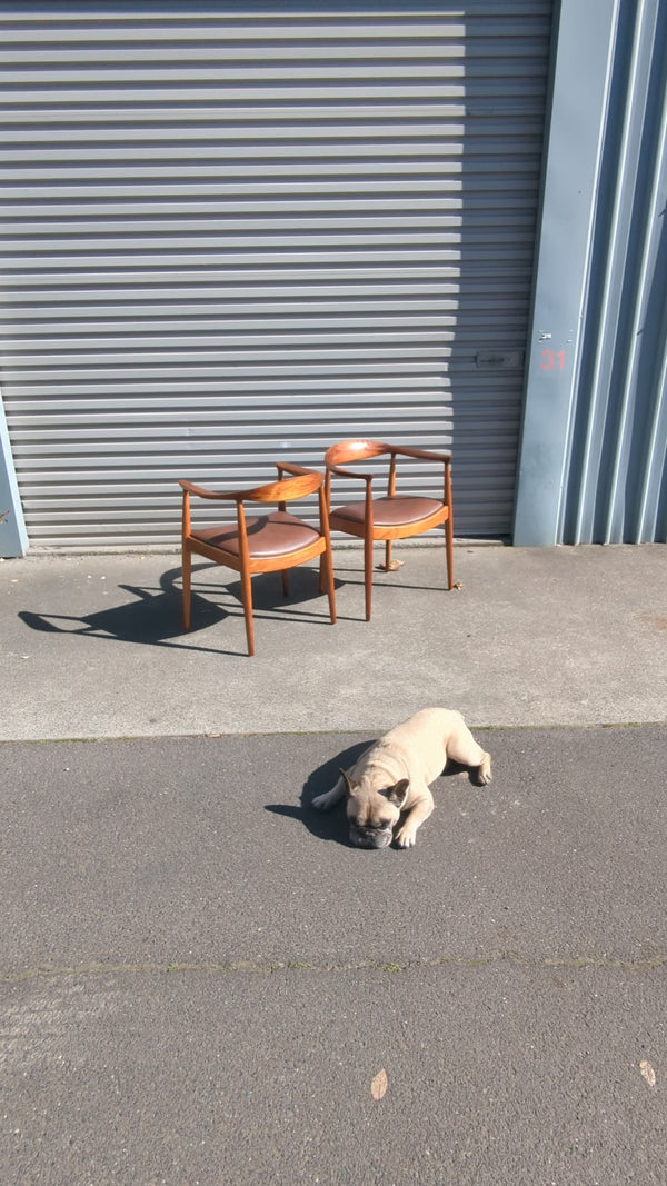 Pre order - Original 1960s "the chair" by Danish Deluxe design Hans Wegner sewing X 6