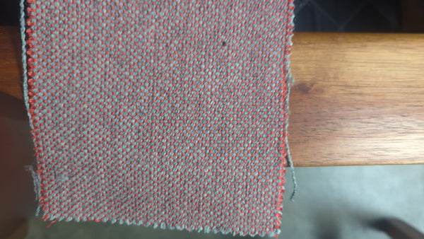 Danish Deluxe 3 seater couch fully restored 1960s Inga Warwick fabric