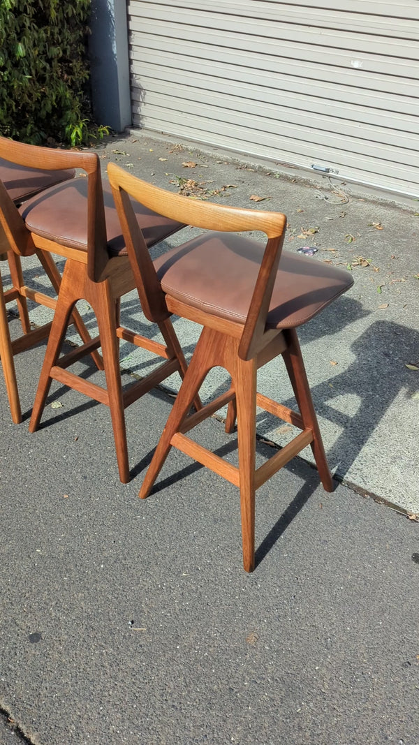 Restoration of original 1970s TH brown stools X 4