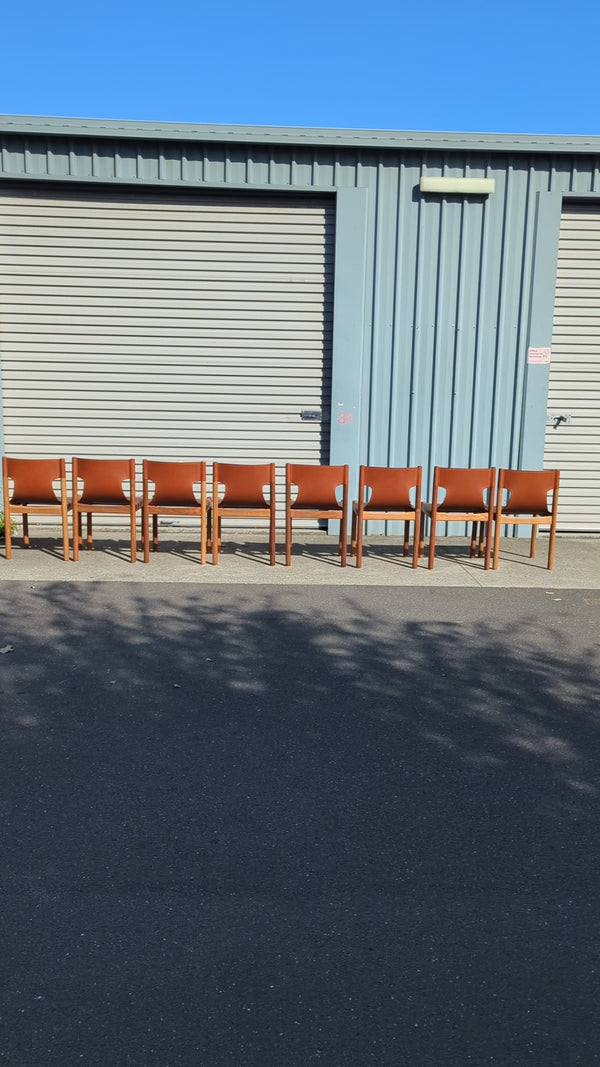 Authentic Flervilla dining chairs choose your own leather