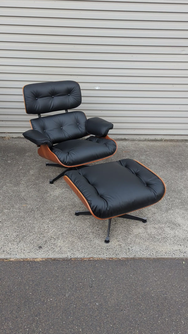 Restoration of single Eames chair with ottoman by NSU Australian 1960s