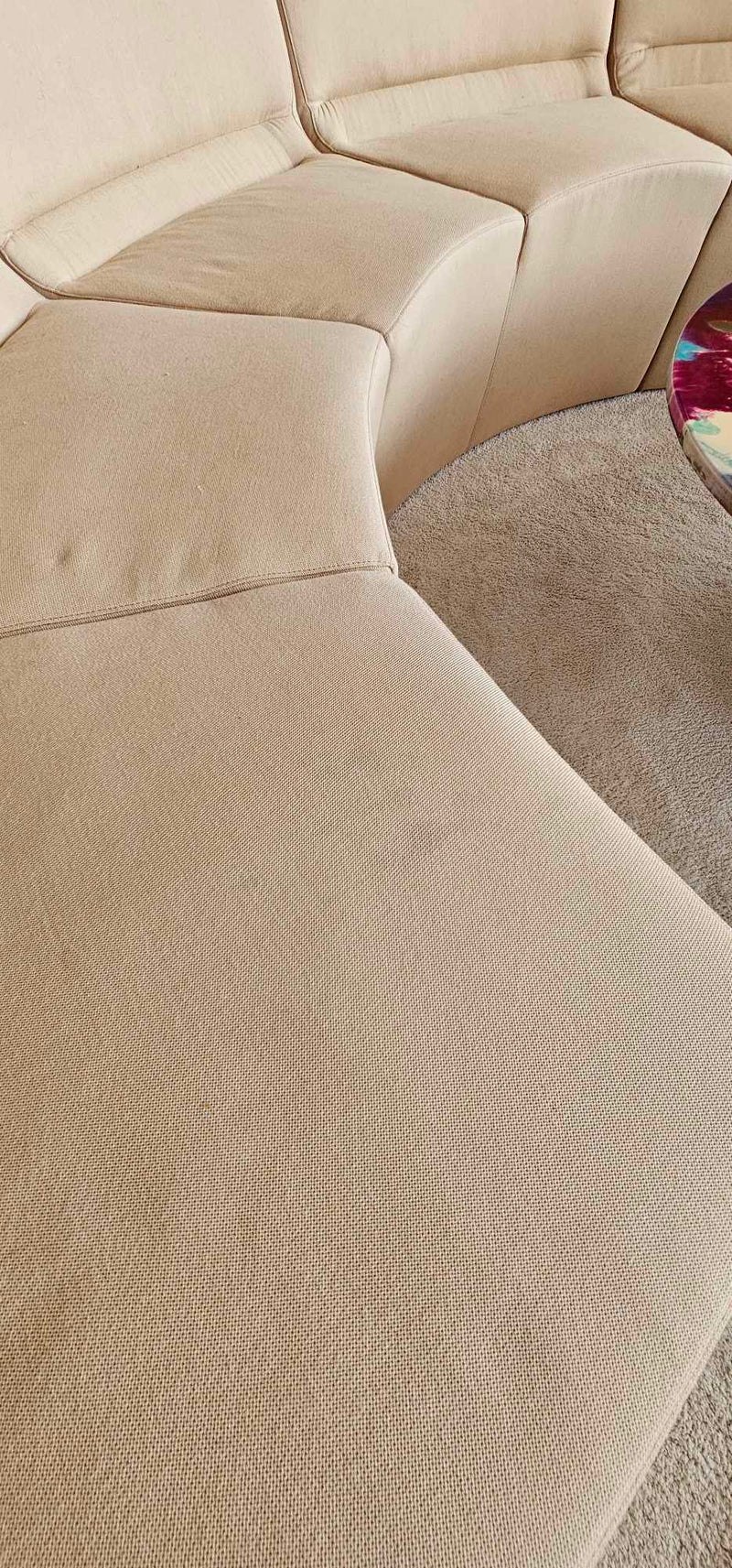Featherston Numero style curved sofa set post modern modular