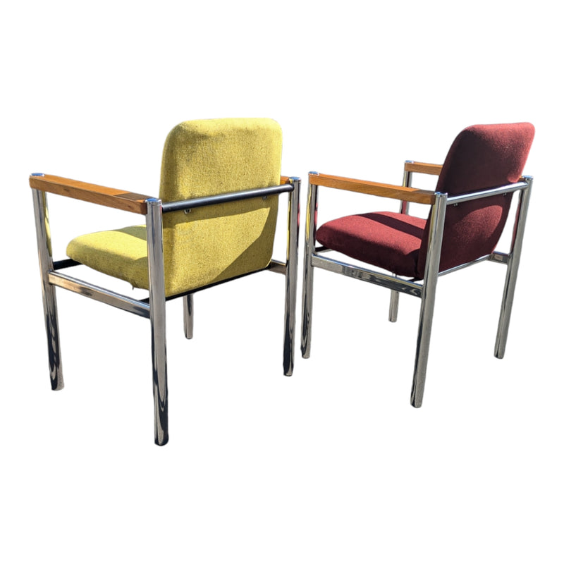 Yellow post modern office armchair occasional chairs by Sebel