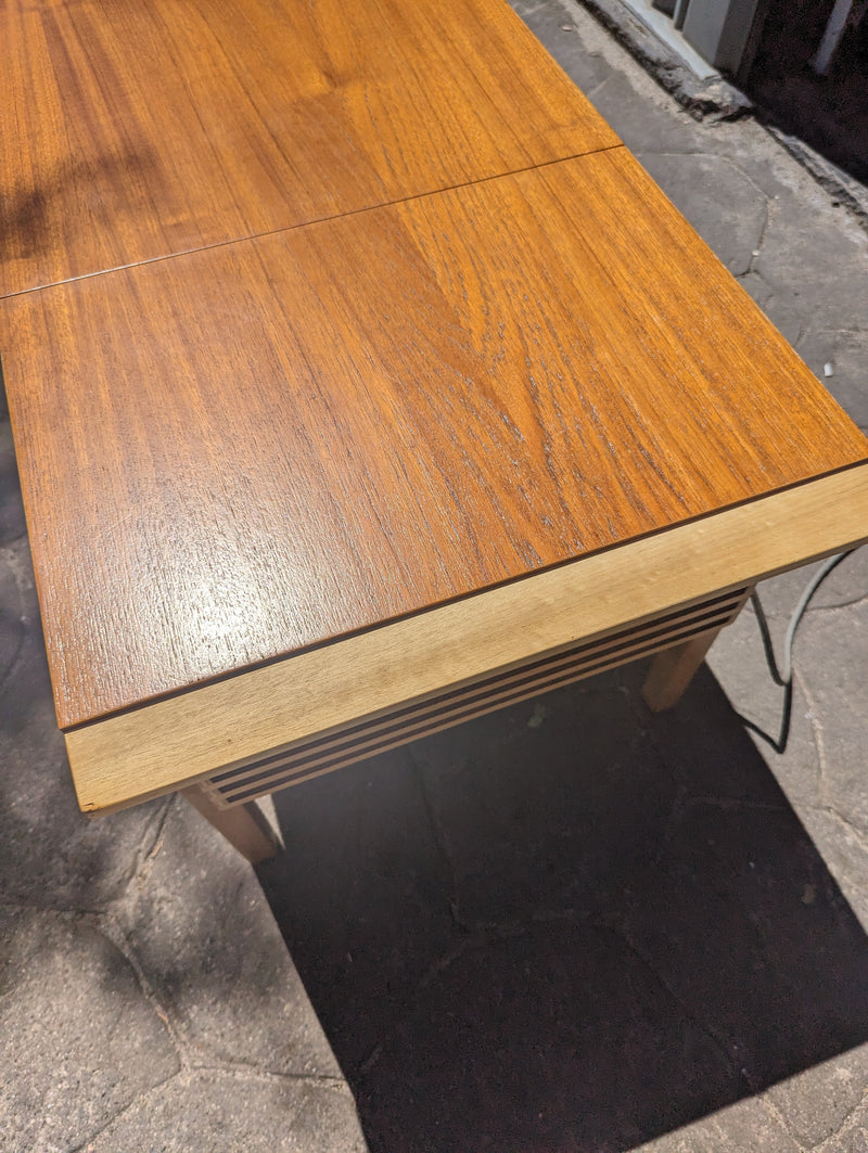 AWA cappuccino Radiogram mid century golden teak