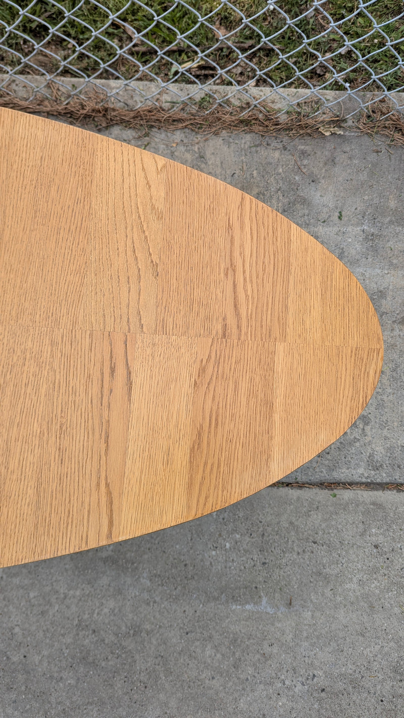 Vintage Ikea Stockholm coffee table oak refinished restored