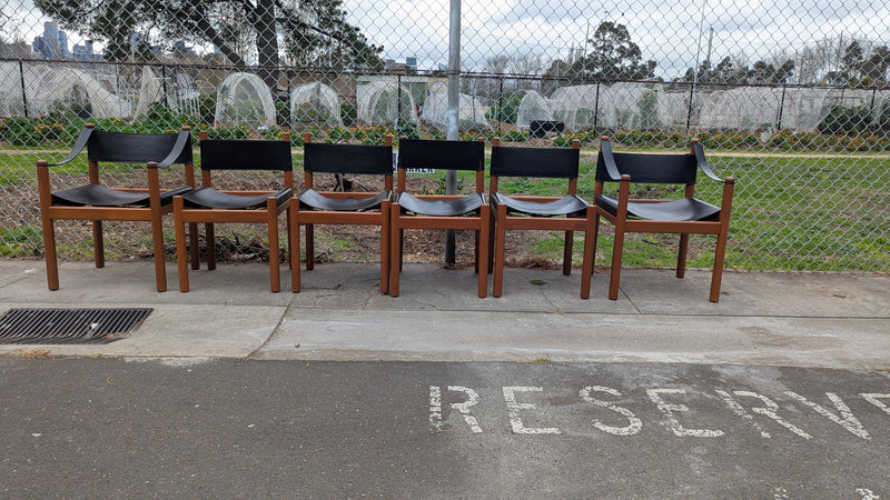 Authentic Featherston hob dining chairs X 6
