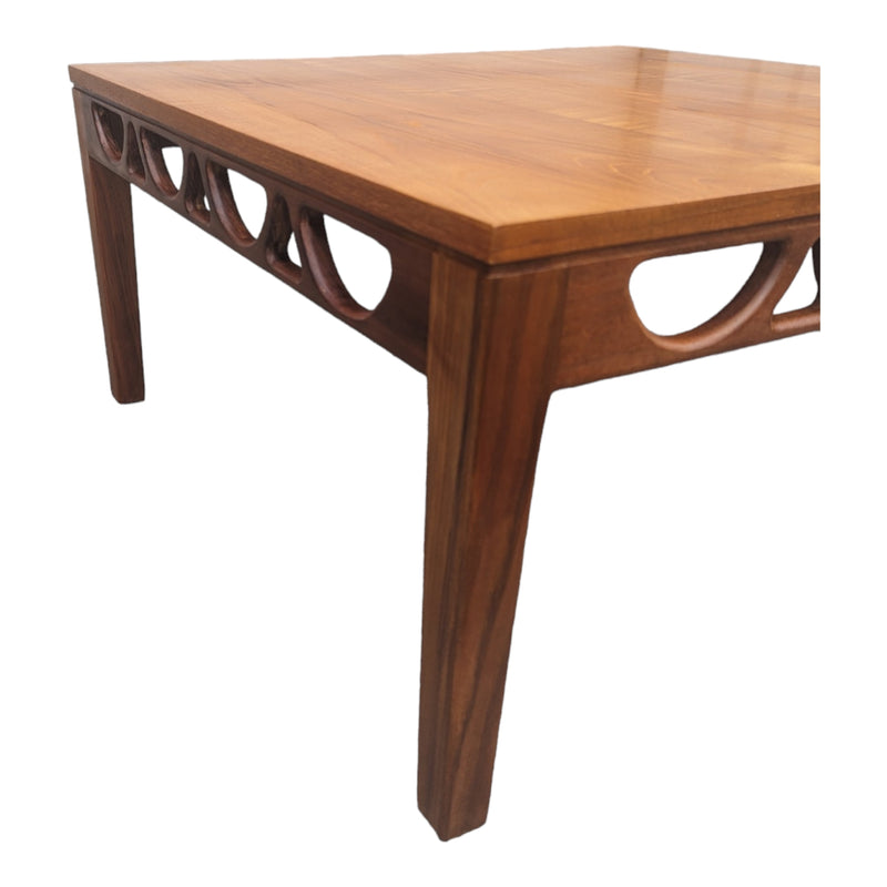 Original Avalon coffee table fully restored teak square large
