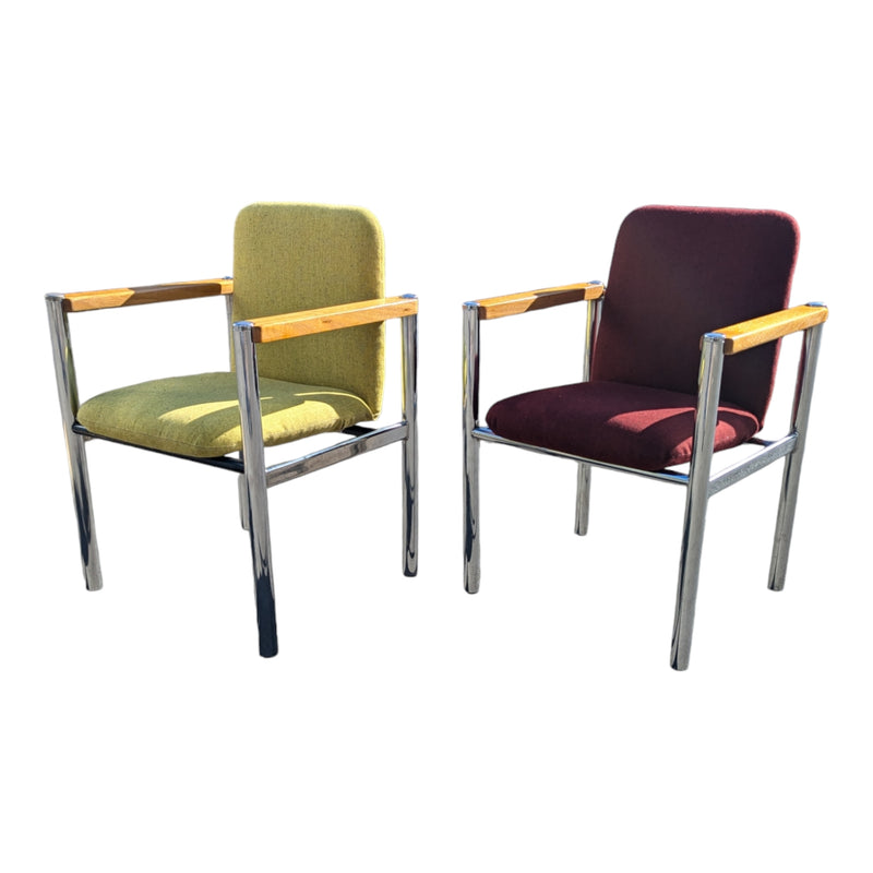 Yellow post modern office armchair occasional chairs by Sebel