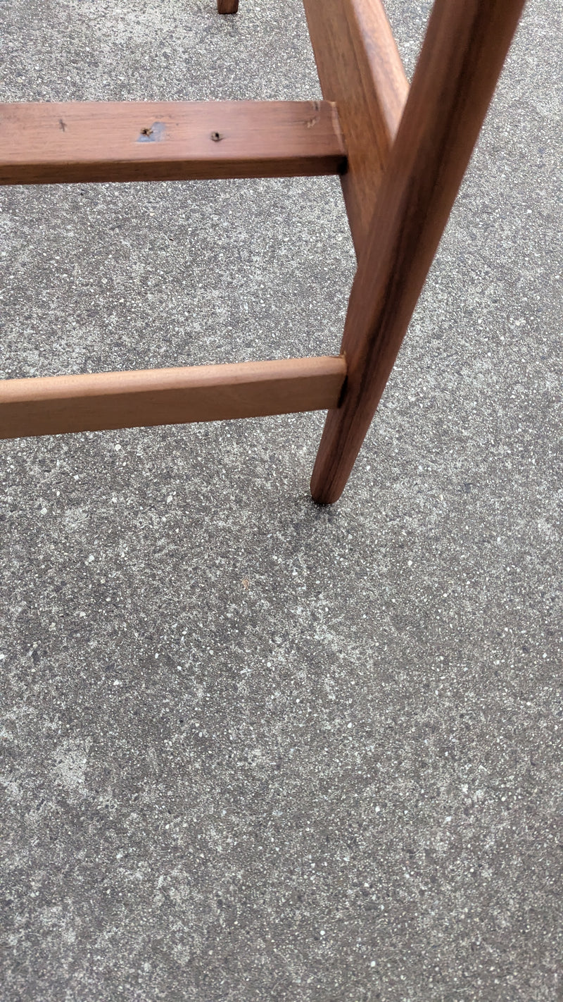 Restoration of Fler mid century Selberg armchair with Parker ottoman