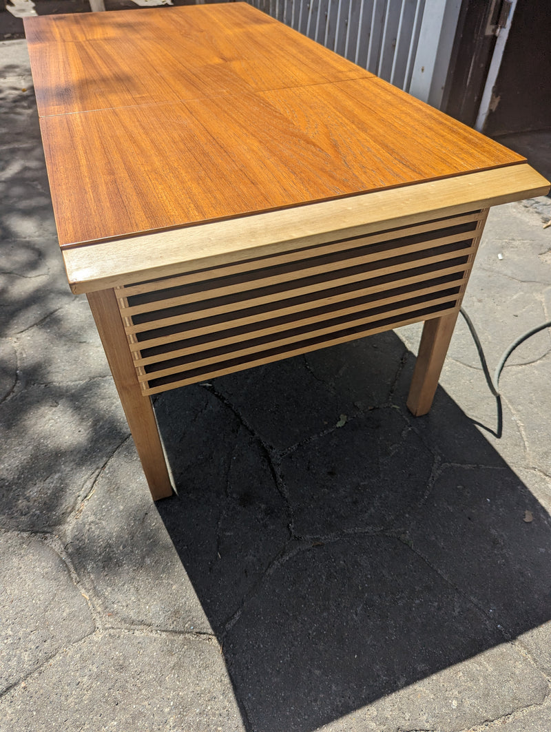AWA cappuccino Radiogram mid century golden teak