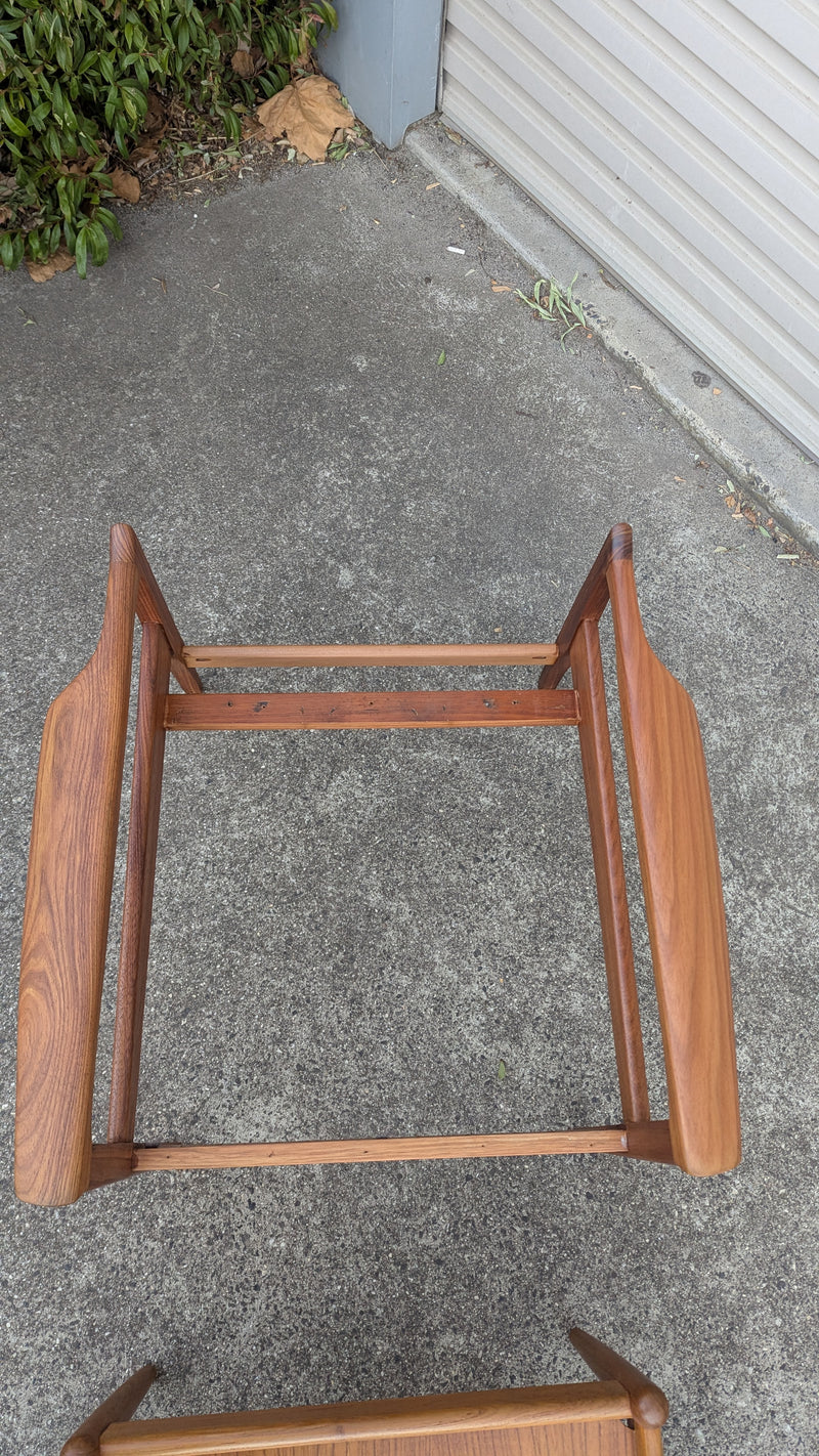 Restoration of Fler mid century Selberg armchair with Parker ottoman