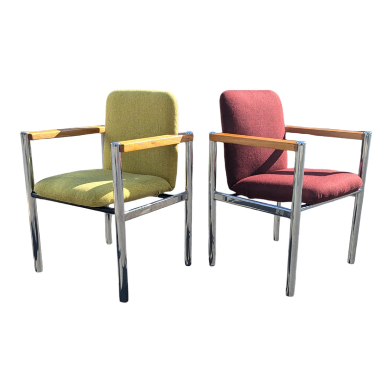 Yellow post modern office armchair occasional chairs by Sebel