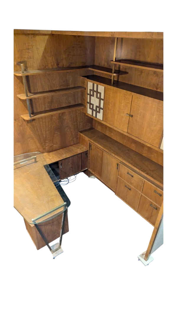 Rudowski MCM desk wall corner unit turntable radio sideboard 1965 bespoke rare