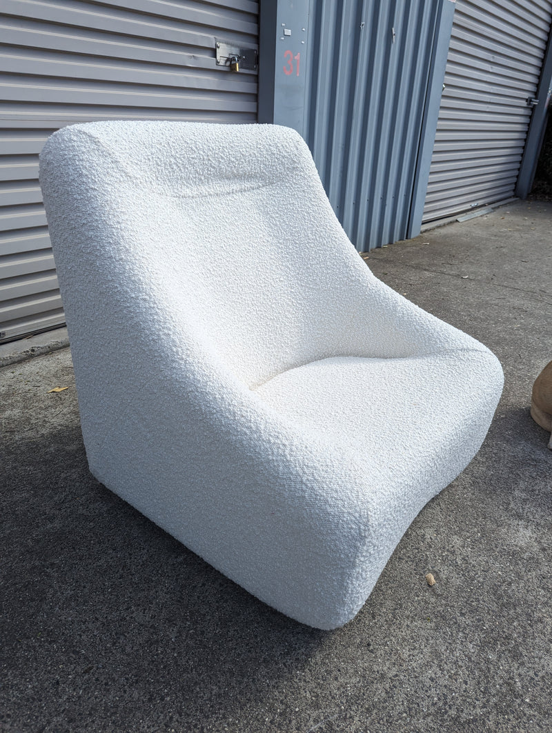 Pre order - Authentic Featherston Uniroyal Numero 1V IV highback armchair Warwick boucle white