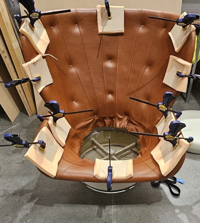Restoration of original Joe Colombo armchair