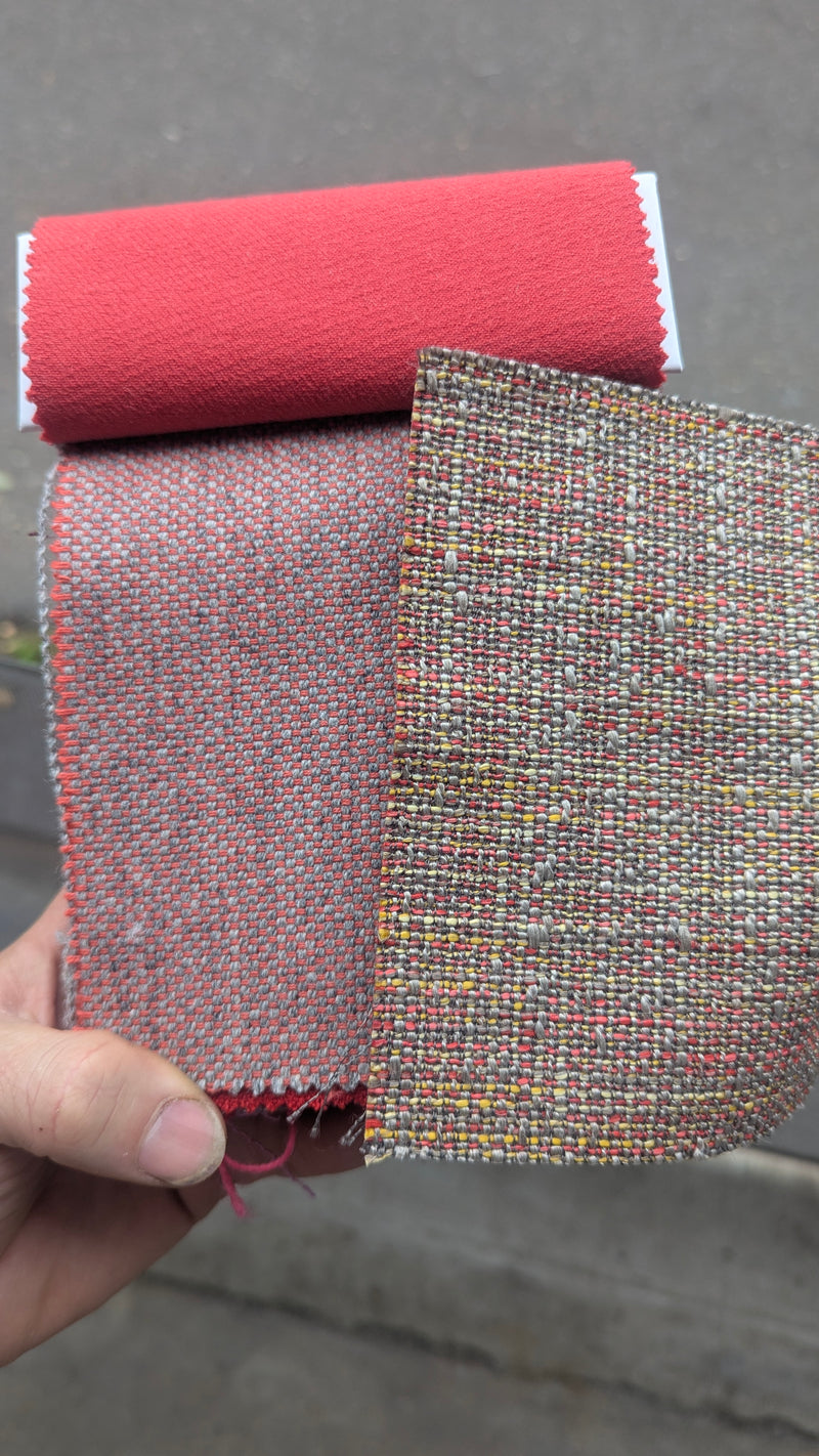 Danish Deluxe 3 seater couch fully restored 1960s Inga Warwick fabric