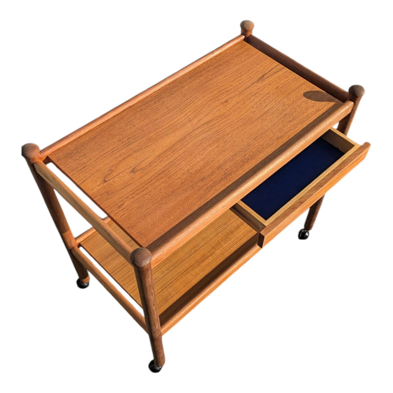 Authentic Genuine Bar Tea Trolley Parker 1960s MCM furniture