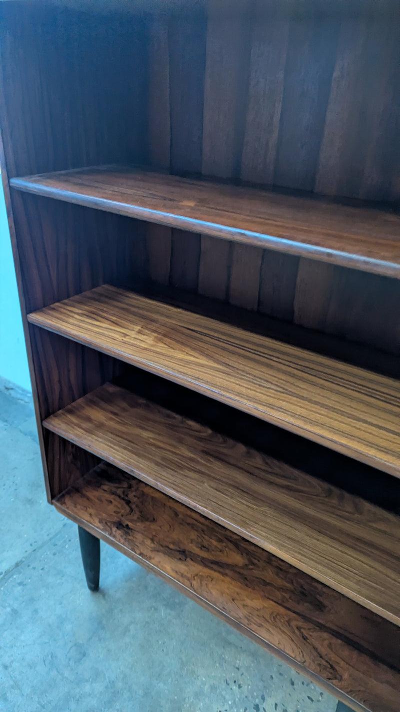 Vintage 1960s bookshelf bookcase adjustable shelves rosewood restored