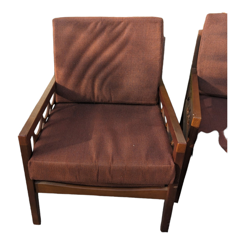 Avalon furniture 5 piece teak lounge suite MCM 1960s