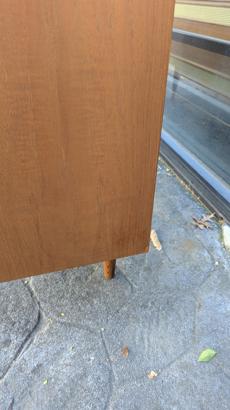 Parker Sideboard Authentic Nordic 1960s “Cats Eyes” Vintage teak MCM 2 door, 4 drawer version