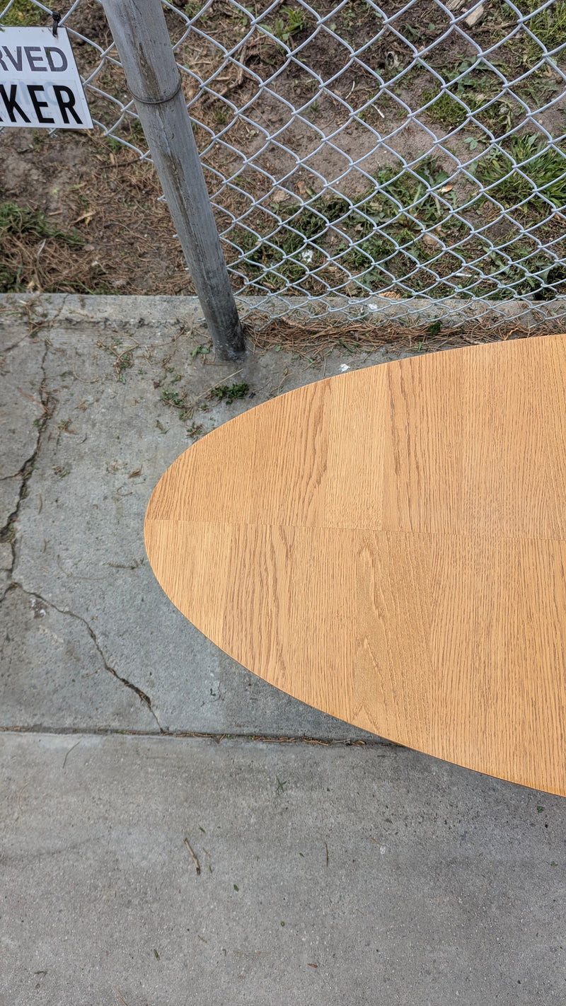 Vintage Ikea Stockholm coffee table oak refinished restored