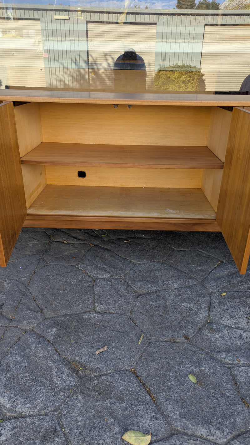 Parker Sideboard Authentic Nordic 1960s “Cats Eyes” Vintage teak MCM 2 door, 4 drawer version