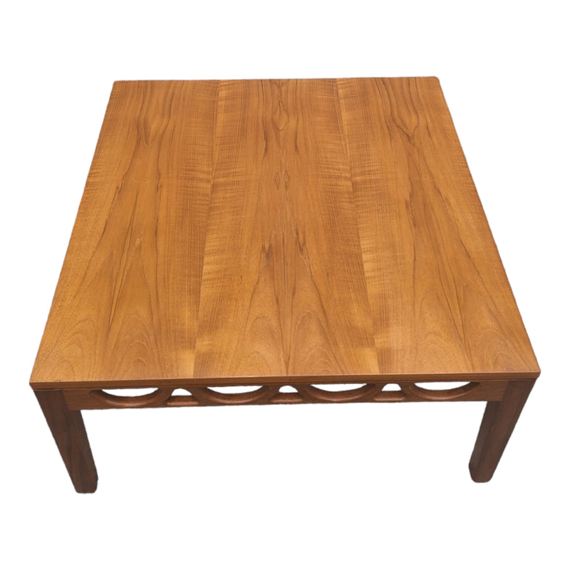 Original Avalon coffee table fully restored teak square large