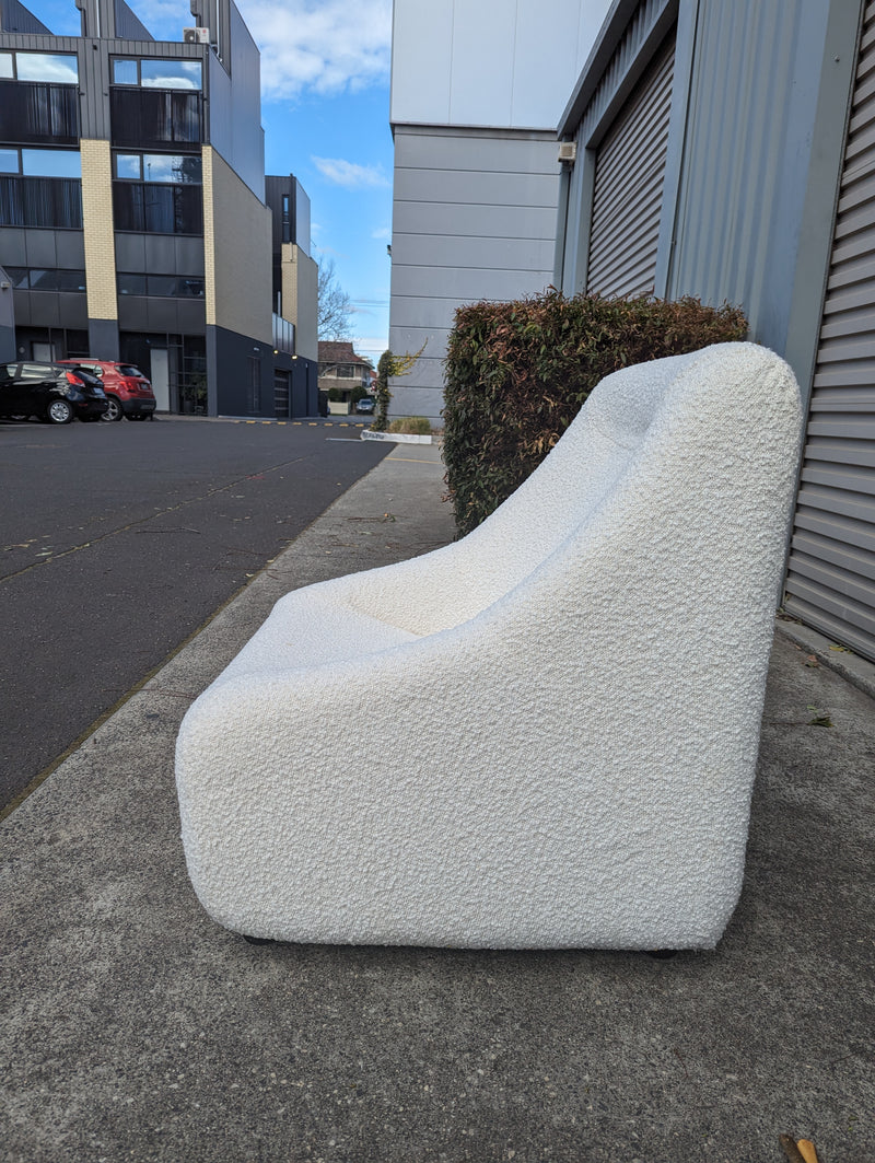 Pre order - Authentic Featherston Uniroyal Numero 1V IV highback armchair Warwick boucle white