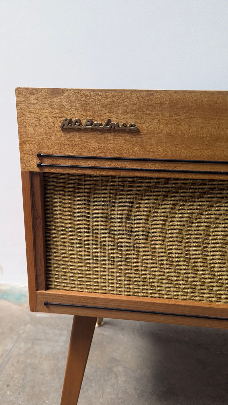 HG Palmer Radiogram mid century restored stereophonic model