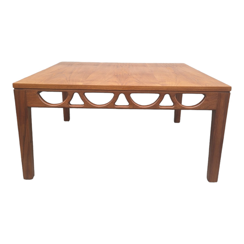 Original Avalon coffee table fully restored teak square large