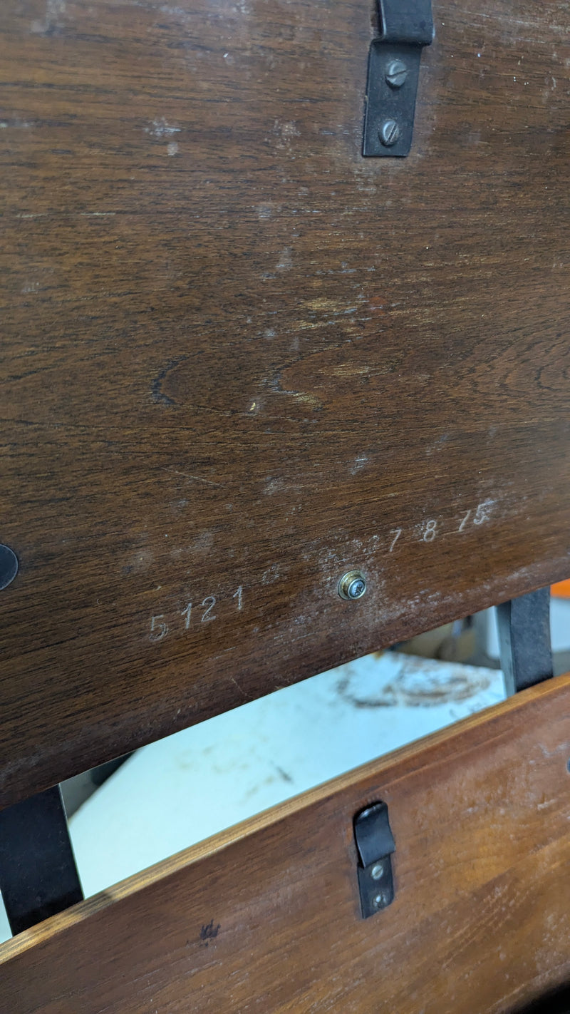 Restoration of original Charles Eames pair of armchairs and ottoman original Herman Miller 1970s