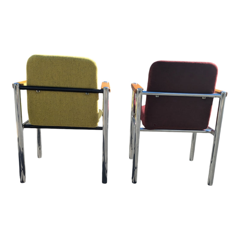Yellow post modern office armchair occasional chairs by Sebel