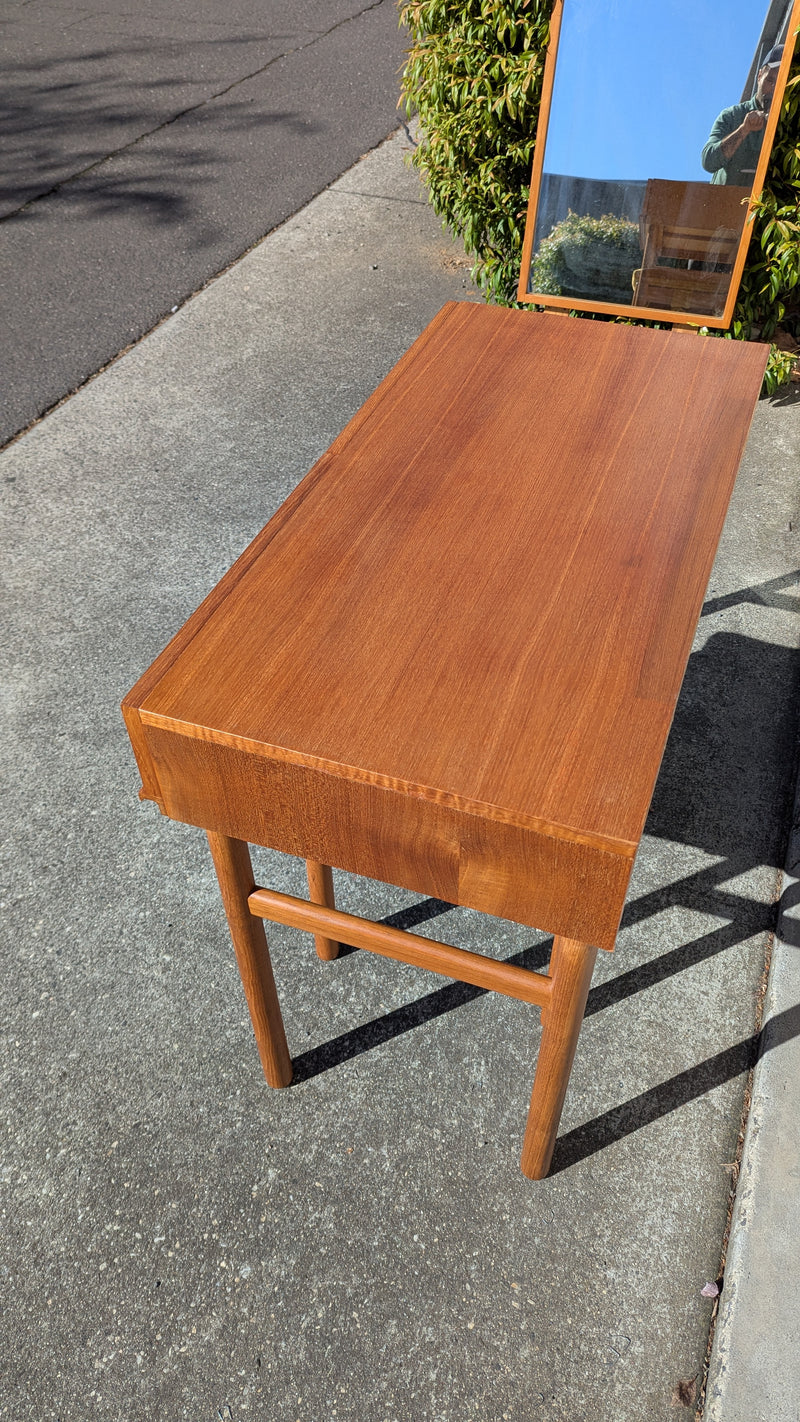 Parker dresser table console study desk small size 1970s full restored lip handle