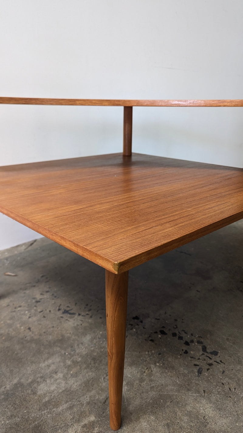 Parker original teak 1970s corner table MCM genuine