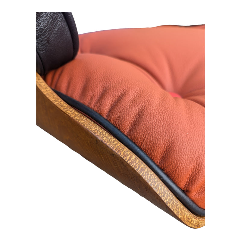 Charles Eames chairs with ottoman by New Style Upholstery Australian classic model by Andrew Freeman