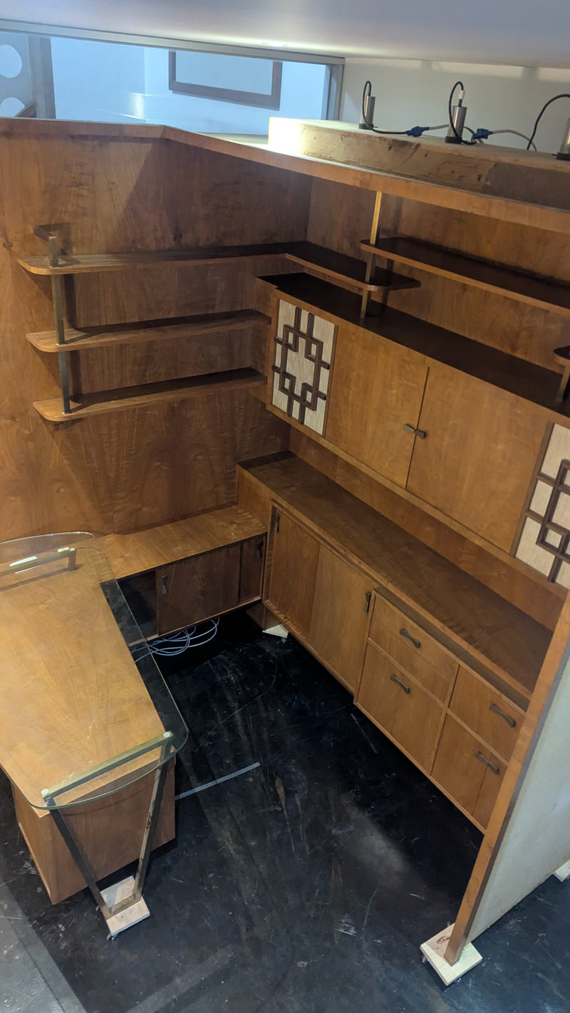 Rudowski MCM desk wall corner unit turntable radio sideboard 1965 bespoke rare