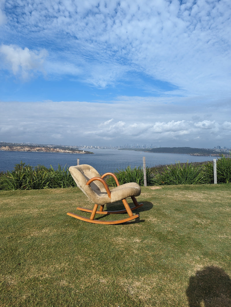 Arnold Masden clam rocking chair 1960s original genuine