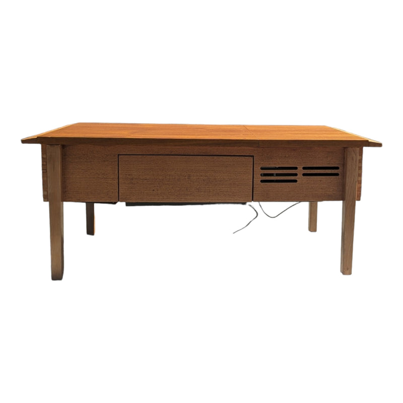 AWA cappuccino Radiogram mid century golden teak